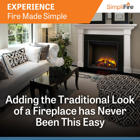 SimpliFire 30" Built-In Electric Fireplace | SF-BI30-EB