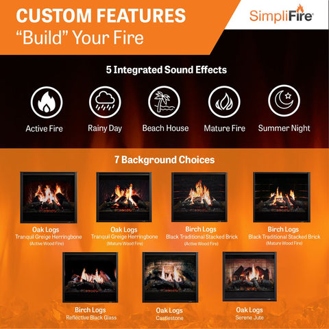 Image of SimpliFire 36" Inception Traditional Electric Fireplace | SF-INC36