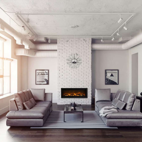 Image of Amantii 42" Symmetry Lumina Electric Fireplace | SYM-42-LUMINA