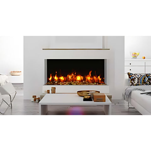 Image of Amantii 50" Tru View XL XT 3 Sided Glass Electric Fireplace | 50-TRV-XL-XT