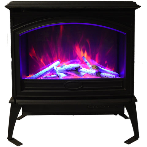 Image of Amantii 70" Cast Iron Freestand Electric Fireplace | E70-NA