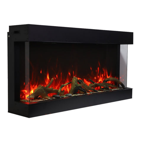 Image of Amantii 72" Tru View XL XT 3 Sided Glass Electric Fireplace | 72-TRV-XL-XT