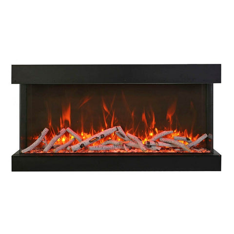 Amantii 88" Tru View XL XT 3 Sided Glass Electric Fireplace | 88-TRV-XL-XT