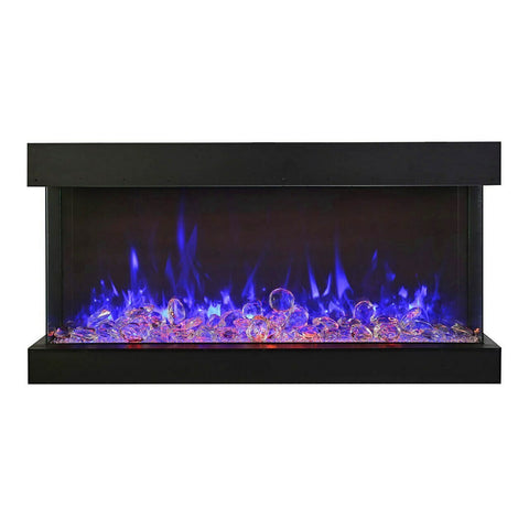 Image of Amantii 88" Tru View XL XT 3 Sided Glass Electric Fireplace | 88-TRV-XL-XT