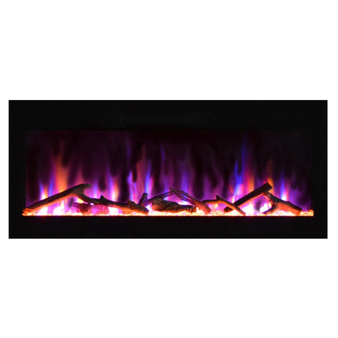 Image of Amantii Evolution Linear 36" Fire & Ice Electric Fireplace | EVO3620