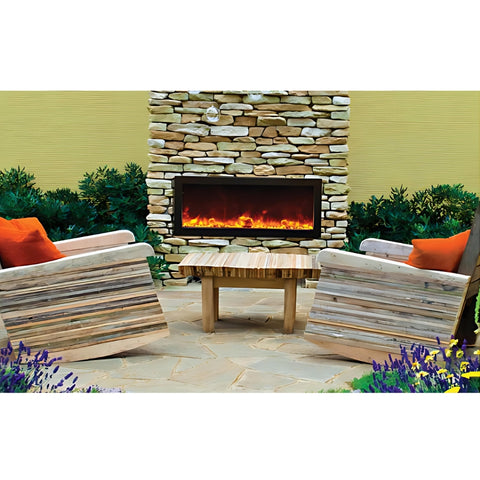 Image of Amantii Panorama BI Series 40" Deep Smart Electric Fireplace | BI-40-DEEP-OD