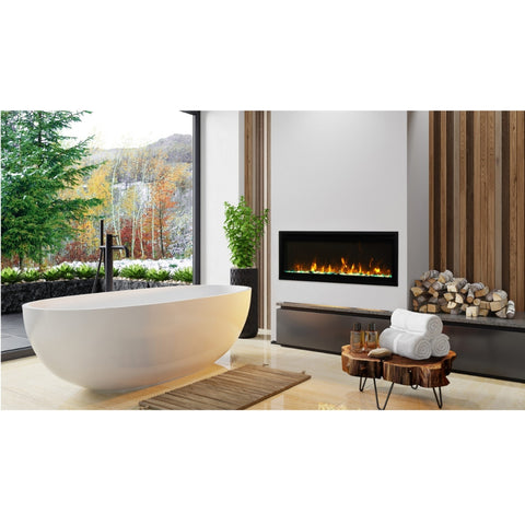 Image of Amantii Panorama BI Series 50" Extra Slim Smart Electric Fireplace | BI-50-XTRASLIM