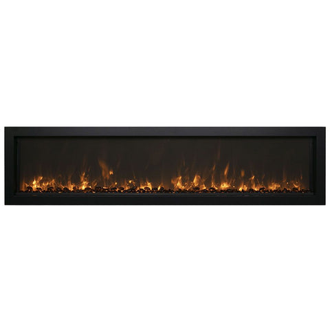 Image of Amantii Panorama BI Series 60" Extra Slim Smart Electric Fireplace | BI-60-XTRASLIM