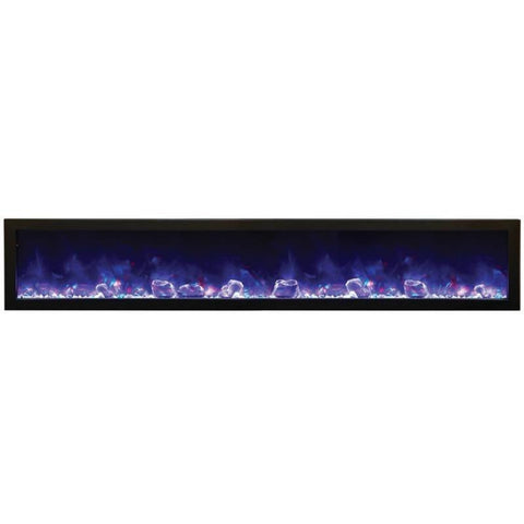 Image of Amantii Panorama BI Series 88" Deep Smart Electric Fireplace | BI-88-DEEP-OD