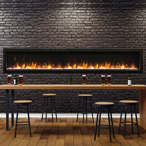 Amantii Panorama BI Series 88" Slim Smart Electric Fireplace | BI-88-SLIM-OD