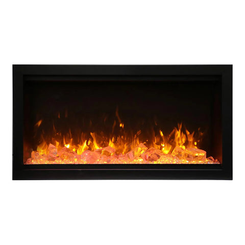 Image of Amantii Symmetry XT Smart 34" Indoor/Outdoor Built-in Electric Fireplace | SYM-34-XT