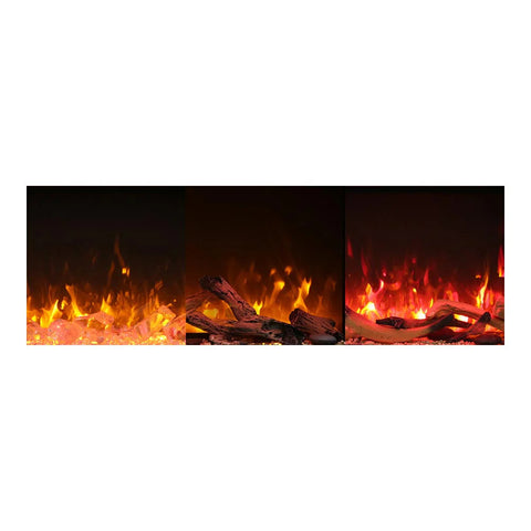 Image of Amantii Symmetry XT Smart 42" Indoor/Outdoor Built-in Electric Fireplace | SYM-42-XT