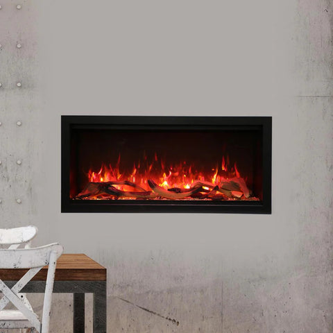 Image of Amantii Symmetry XT Smart 42" Indoor/Outdoor Built-in Electric Fireplace | SYM-42-XT