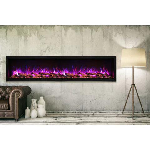 Image of Amantii Symmetry XT Smart 88" Indoor/Outdoor Built-in Electric Fireplace | SYM-88-XT