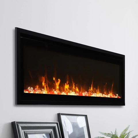 Image of Amantii Symmetry Xtra Slim Smart 50" Electric Fireplace | SYM-50-XTRASLIM