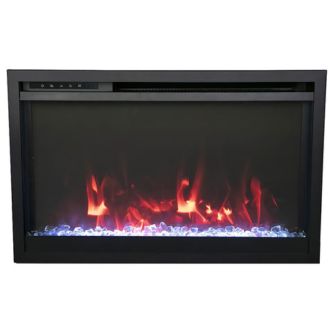 Amantii TRD Traditional Series 30" Xtra Slim Smart Electric Fireplace | TRD-30-XTRASLIM