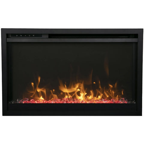 Image of Amantii TRD Traditional Series 30" Xtra Slim Smart Electric Fireplace | TRD-30-XTRASLIM