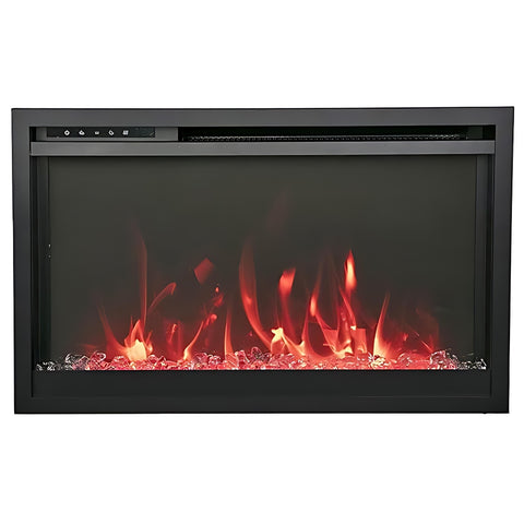 Amantii TRD Traditional Series 33" Xtra Slim Smart Electric Fireplace | TRD-33-XTRASLIM