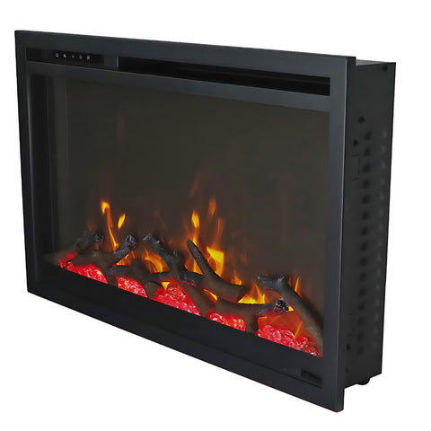 Image of Amantii TRD Traditional Series 33" Xtra Slim Smart Electric Fireplace | TRD-33-XTRASLIM