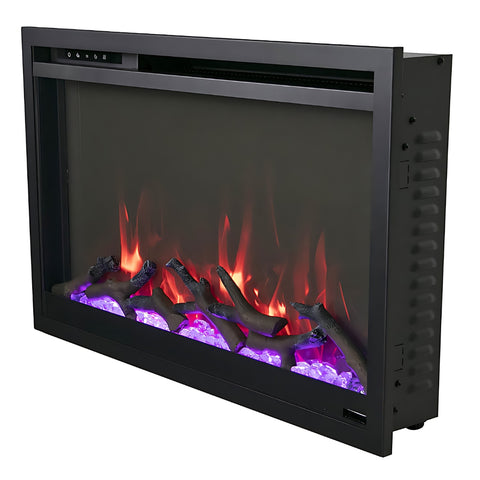 Image of Amantii TRD Traditional Series 33" Xtra Slim Smart Electric Fireplace | TRD-33-XTRASLIM