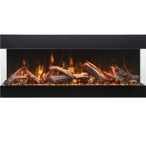 Image of Amantii Tru View Bespoke 55" 3-Sided Built-in Electric Fireplace | TRV-55 BESPOKE