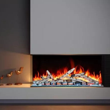 Amantii Tru View Bespoke 55" 3-Sided Built-in Electric Fireplace | TRV-55 BESPOKE