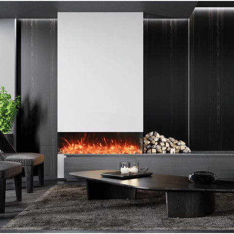 Amantii Tru View Bespoke 65" 3-Sided Built-in Electric Fireplace | TRV-65 BESPOKE