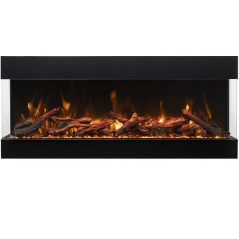 Amantii Tru View Bespoke 85" 3-Sided Built-in Electric Fireplace | TRV-85 BESPOKE