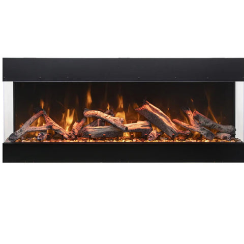 Image of Amantii Tru View Bespoke 85" 3-Sided Built-in Electric Fireplace | TRV-85 BESPOKE