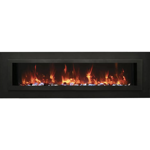 Image of Amantii WM-FML-STL Linear 26" Electric Fireplace | WM-FML-26-3223-STL