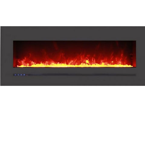 Amantii WM-FML-STL Linear 48" Electric Fireplace | WM-FML-48-5523-STL