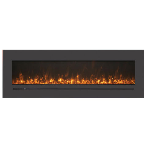 Amantii WM-FML-STL Linear 72" Electric Fireplace |WM-FML-72-7823-STL