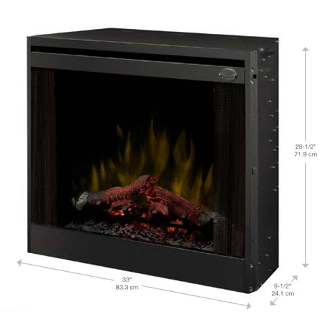 Dimplex 33" Slim Line Built-In Electric Firebox | BFSL33