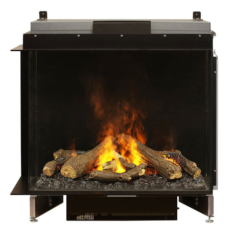 Image of Dimplex e-MatriX 37" Two-Sided Built-in Electric Firebox, Left-facing | FEF3226L2L