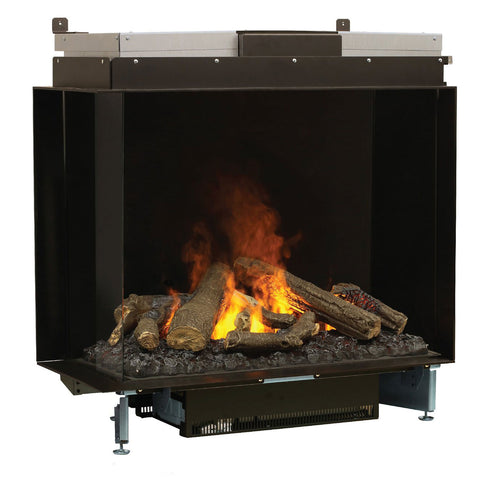 Image of Dimplex e-MatriX 37" Two-Sided Built-in Electric Firebox, Left-facing | FEF3226L2L