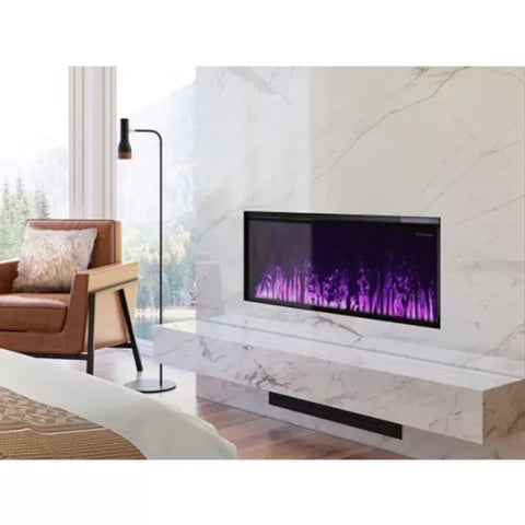 Image of Dimplex Optimyst® 46" Linear Electric Fireplace With Acrylic Ice and Driftwood Media | OLF46-AM