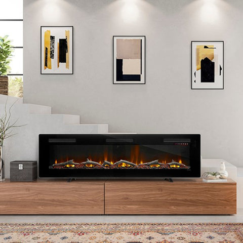 Image of Dimplex Sierra 72" Linear Wall-mounted/Built-in Electric Fireplace | SIL72