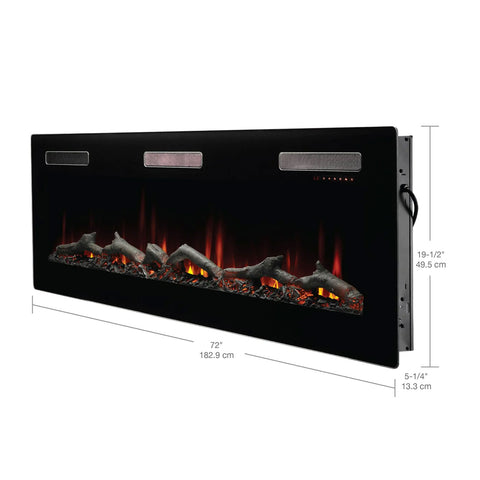 Dimplex Sierra 72" Linear Wall-mounted/Built-in Electric Fireplace | SIL72