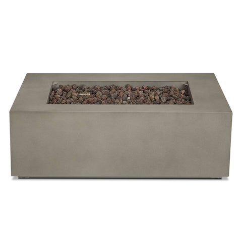 Image of Real Flame Aegean 42" Rectangle Propane or Natural Gas Fire Pit Table | C9811LP-MGRY