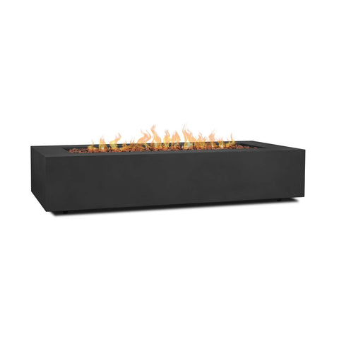 Image of Real Flame Aegean 70" Rectangle Propane or Natural Gas Fire Pit Table | C9814LP-BLK