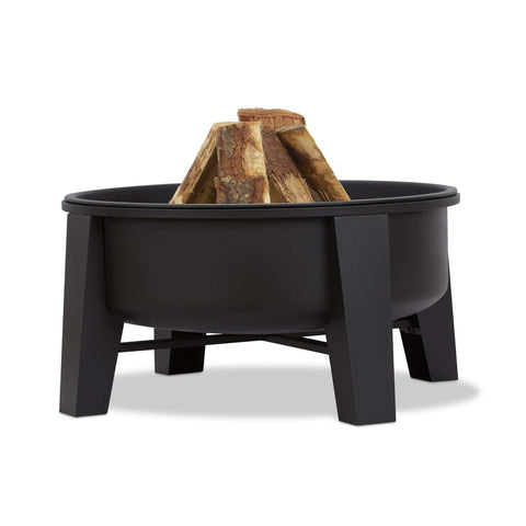 Image of Real Flame Forsyth Wood Burning Fire Pit | 360-BLK