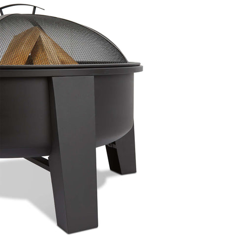 Image of Real Flame Forsyth Wood Burning Fire Pit | 360-BLK