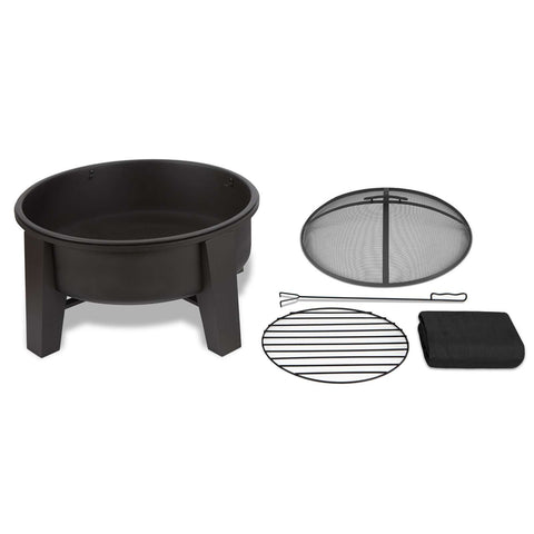 Image of Real Flame Forsyth Wood Burning Fire Pit | 360-BLK