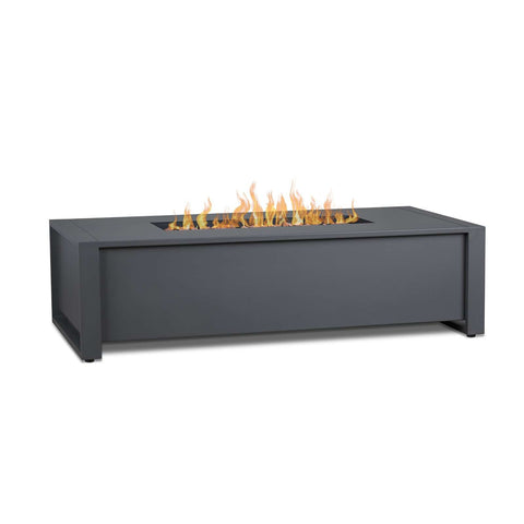 Real Flame Keenan 52" Rectangle Propane Fire Pit Table | 6340LP-GRY