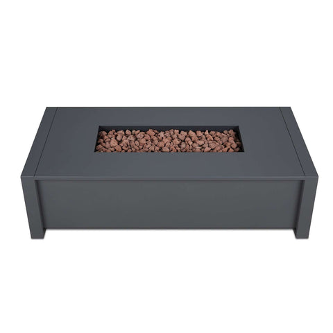 Image of Real Flame Keenan 52" Rectangle Propane Fire Pit Table | 6340LP-GRY