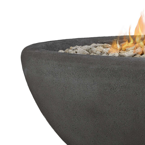 Image of Real Flame Riverside 58" Oval Propane Fire Pit Bowl | 592LP-SHL