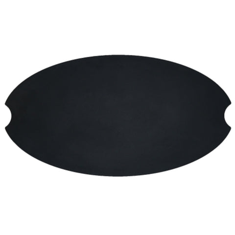 Image of Real Flame Riverside Large Oval Steel Burner Lid | 593-BLK