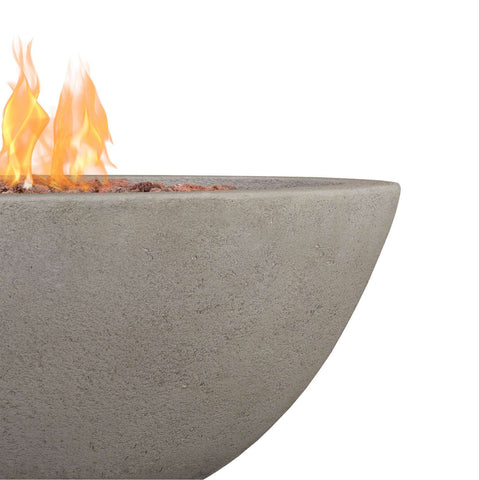 Image of Real Flame Riverside Round Propane or Natural Gas Fire Pit | C539LP-GLG