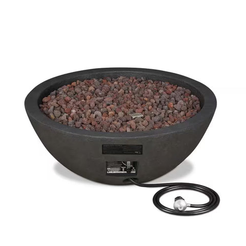 Image of Real Flame Riverside Round Propane or Natural Gas Fire Pit | C539LP-SHL