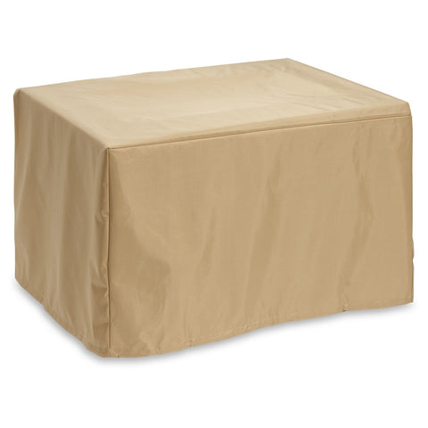 Rectangular Tan Protective Cover. (38" W X 27" D X 22.75" H)